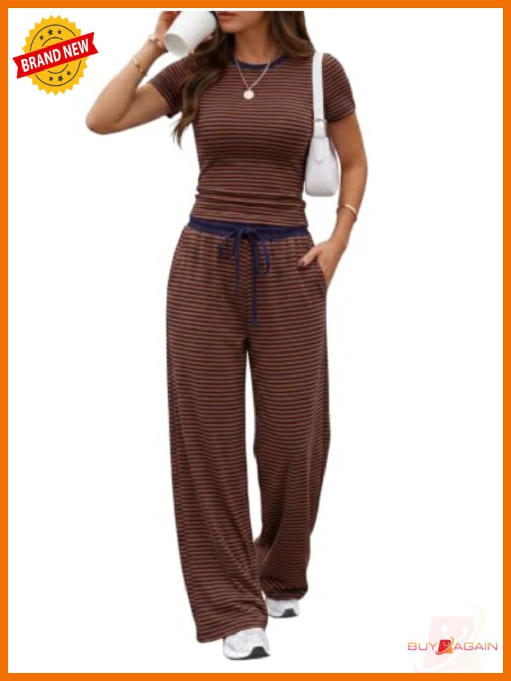 Women 2 Piece Lounge Set Cotton Spandex Track Pants Set